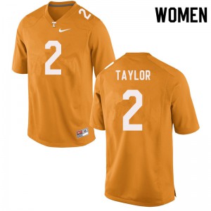 Women Alontae Taylor Orange UT #2 Official Jersey