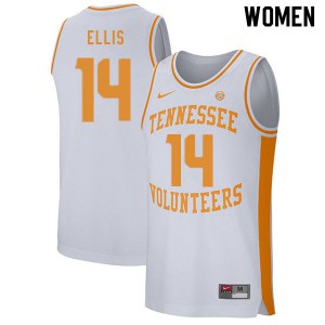 Womens Dale Ellis White UT #14 NCAA Jersey