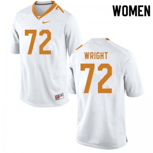 Women's Darnell Wright White Tennessee #72 High School Jersey