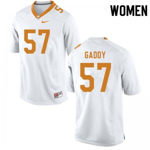 Women's Nyles Gaddy White Vols #57 Football Jersey