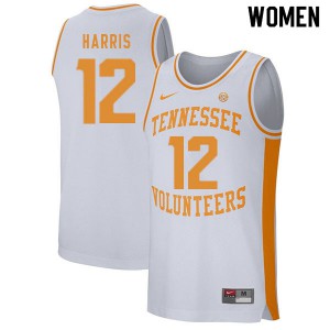 Women Tobias Harris White Tennessee #12 Player Jersey