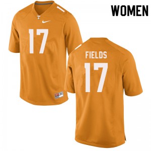 Women Tyus Fields Orange Vols #17 Alumni Jerseys