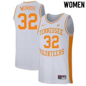 Women Cole Morris White Tennessee #32 Official Jerseys