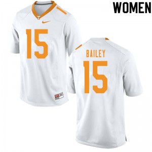 Women Harrison Bailey White Tennessee Volunteers #15 Official Jerseys