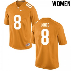 Womens Bradley Jones Orange Tennessee #8 NCAA Jerseys