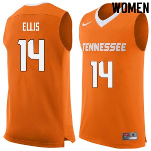 Women Dale Ellis Orange UT #14 College Jerseys