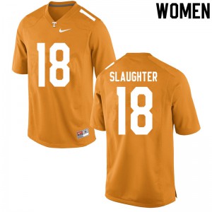 Women's Doneiko Slaughter Orange UT #18 Alumni Jersey