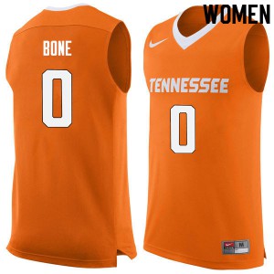 Women Jordan Bone Orange Vols #0 High School Jerseys