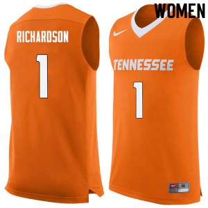Women Josh Richardson Orange UT #1 NCAA Jersey