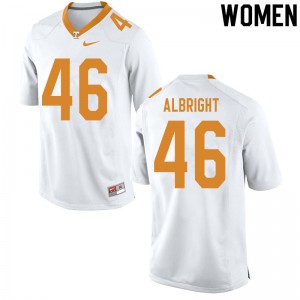 Womens Will Albright White Tennessee Volunteers #46 High School Jersey