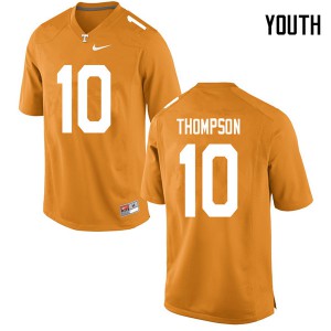 Youth Bryce Thompson Orange Tennessee #10 Stitch Jerseys