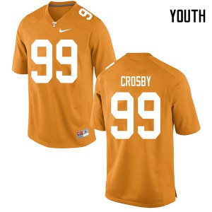 Youth Eric Crosby Orange Tennessee Vols #99 College Jerseys