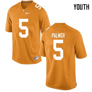 Youth Josh Palmer Orange UT #5 Stitch Jersey
