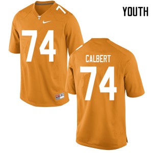 Youth K'Rojhn Calbert Orange Vols #74 Football Jerseys