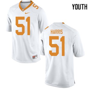 Youth Kingston Harris White Tennessee #51 NCAA Jerseys