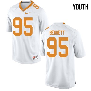 Youth Kivon Bennett White Tennessee Volunteers #95 Alumni Jersey