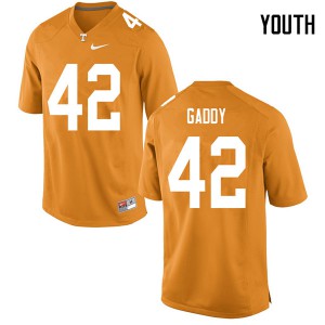 Youth Nyles Gaddy Orange Vols #42 High School Jerseys