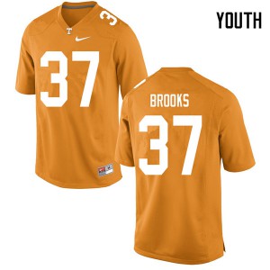 Youth Paxton Brooks Orange Tennessee Vols #37 University Jerseys