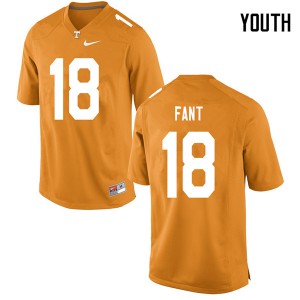 Youth Princeton Fant Orange Vols #18 University Jerseys