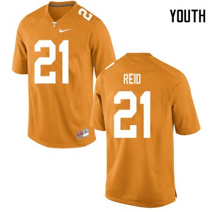 Youth Shanon Reid Orange Vols #21 High School Jersey