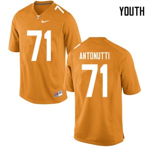 Youth Tanner Antonutti Orange Tennessee #71 University Jerseys