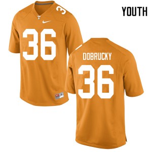 Youth Tanner Dobrucky Orange Tennessee Volunteers #36 Alumni Jerseys