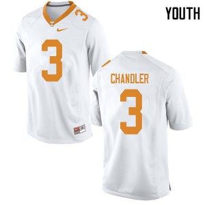 Youth Ty Chandler White Vols #3 College Jersey