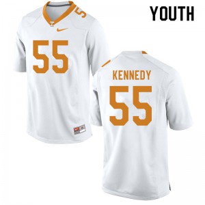 Youth Brandon Kennedy White Tennessee #55 Player Jerseys