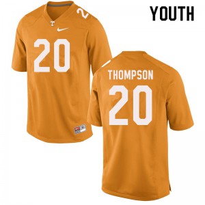Youth Bryce Thompson Orange Tennessee #20 Stitch Jerseys