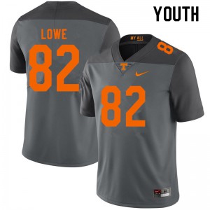 Youth Jackson Lowe Gray Tennessee Vols #82 High School Jersey