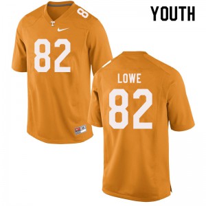 Youth Jackson Lowe Orange Vols #82 Embroidery Jerseys