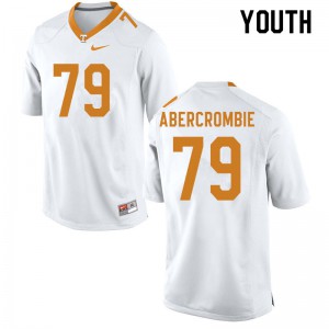 Youth Jarious Abercrombie White Tennessee #79 High School Jersey