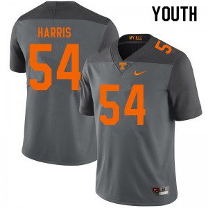 Youth Kingston Harris Gray Tennessee #54 Stitch Jersey