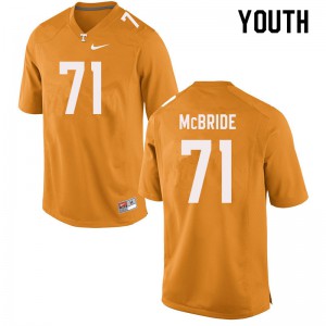 Youth Melvin McBride Orange UT #71 University Jerseys