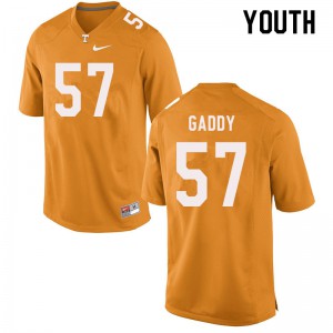 Youth Nyles Gaddy Orange Vols #57 Stitched Jersey