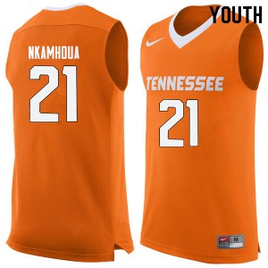 Youth Olivier Nkamhoua Orange Vols #21 Official Jersey