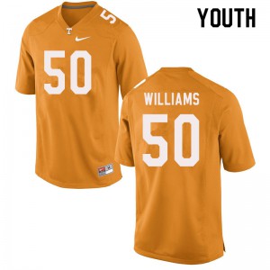 Youth Savion Williams Orange Tennessee Vols #50 Player Jerseys