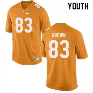 Youth Sean Brown Orange Tennessee Vols #83 Player Jerseys