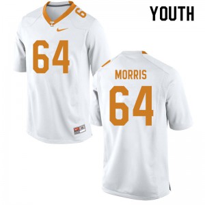 Youth Wanya Morris White Tennessee #64 University Jersey