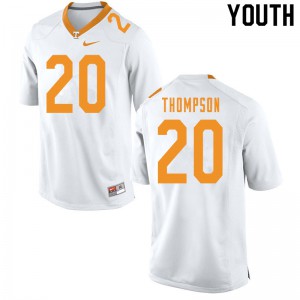 Youth Bryce Thompson White Vols #20 College Jerseys