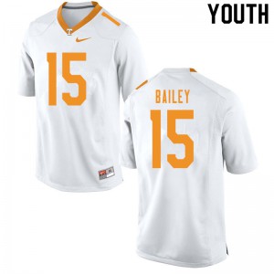 Youth Harrison Bailey White Tennessee Vols #15 Stitched Jerseys
