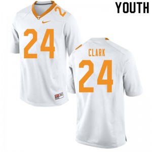 Youth Hudson Clark White Tennessee Vols #24 Alumni Jersey