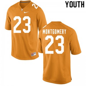 Youth Isaiah Montgomery Orange Vols #23 College Jersey