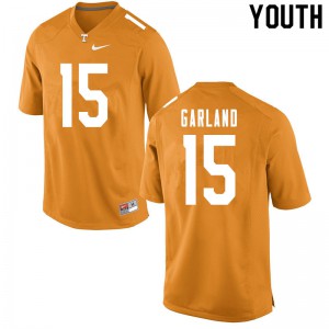 Youth Kwauze Garland Orange Vols #15 NCAA Jerseys