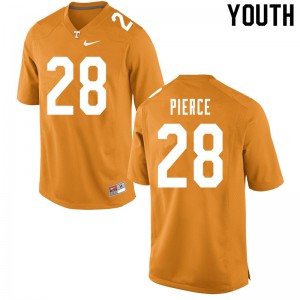 Youth Marcus Pierce Orange Tennessee Volunteers #28 Alumni Jersey