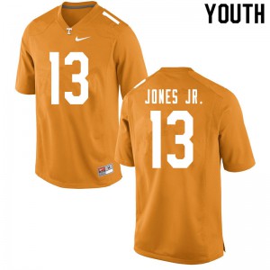 Youth Velus Jones Jr. Orange Tennessee Vols #13 Stitched Jersey