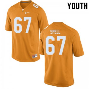 Youth Airin Spell Orange Tennessee Volunteers #67 University Jersey