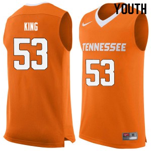 Youth Bernard King Orange Tennessee Vols #53 University Jerseys