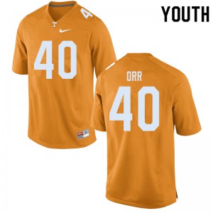 Youth Fred Orr Orange Tennessee Vols #40 College Jersey