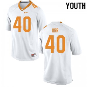 Youth Fred Orr White UT #40 College Jerseys